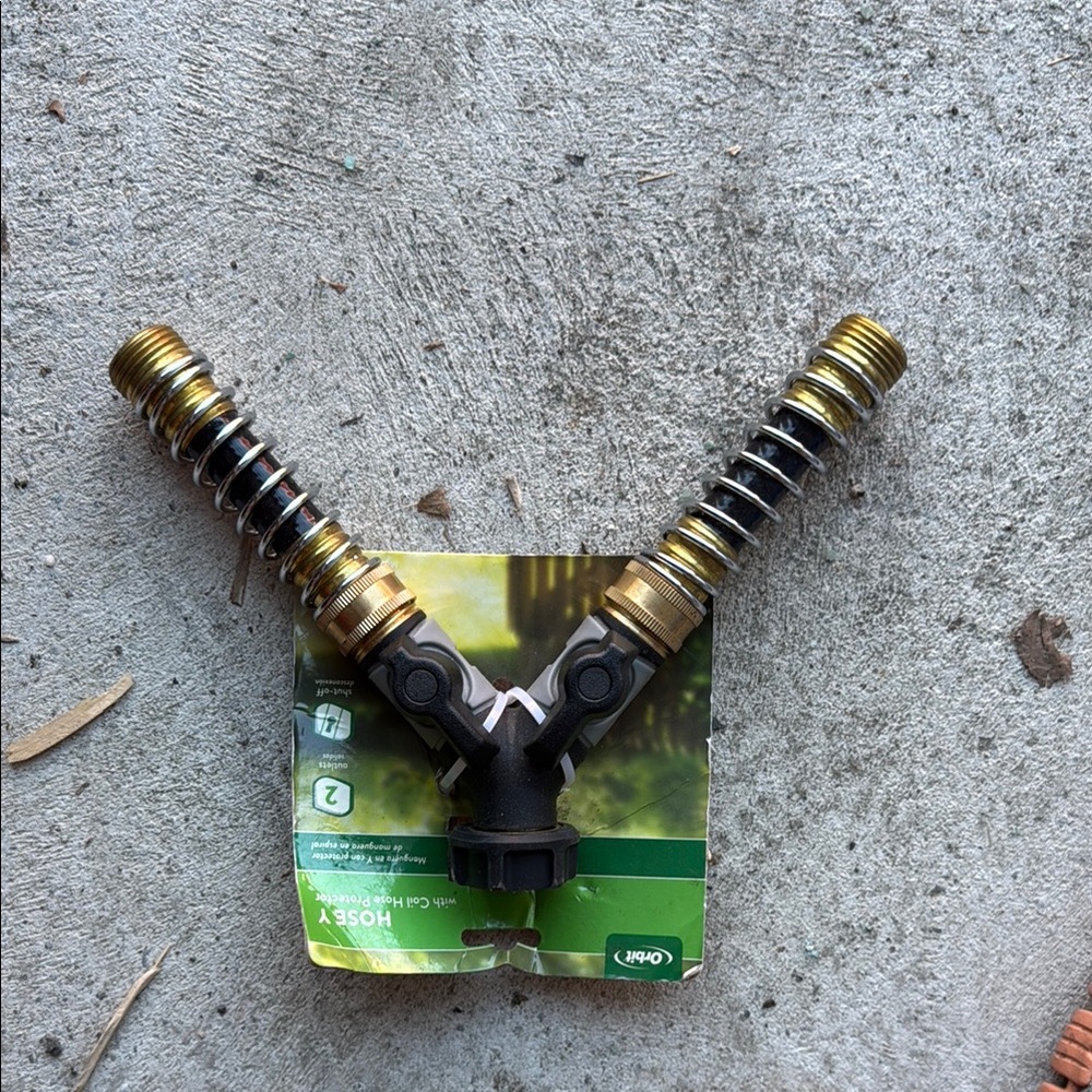 Garden Hose Splitter with Brass Connectors